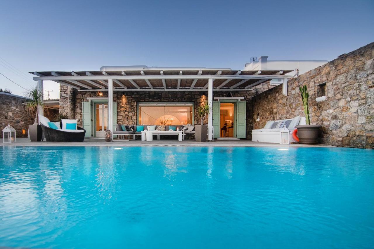 Mando Pool Villas W Sea Views - Five Bedrooms Παραλία Super Paradise Εξωτερικό φωτογραφία