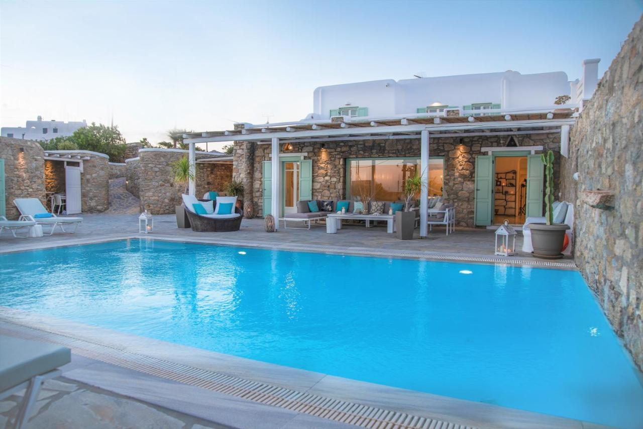 Mando Pool Villas W Sea Views - Five Bedrooms Παραλία Super Paradise Εξωτερικό φωτογραφία