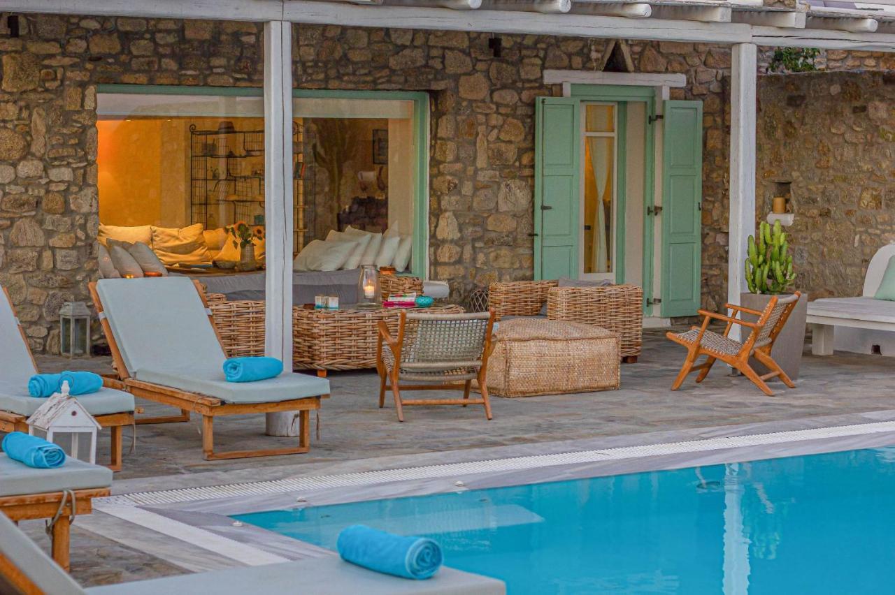 Mando Pool Villas W Sea Views - Five Bedrooms Παραλία Super Paradise Εξωτερικό φωτογραφία