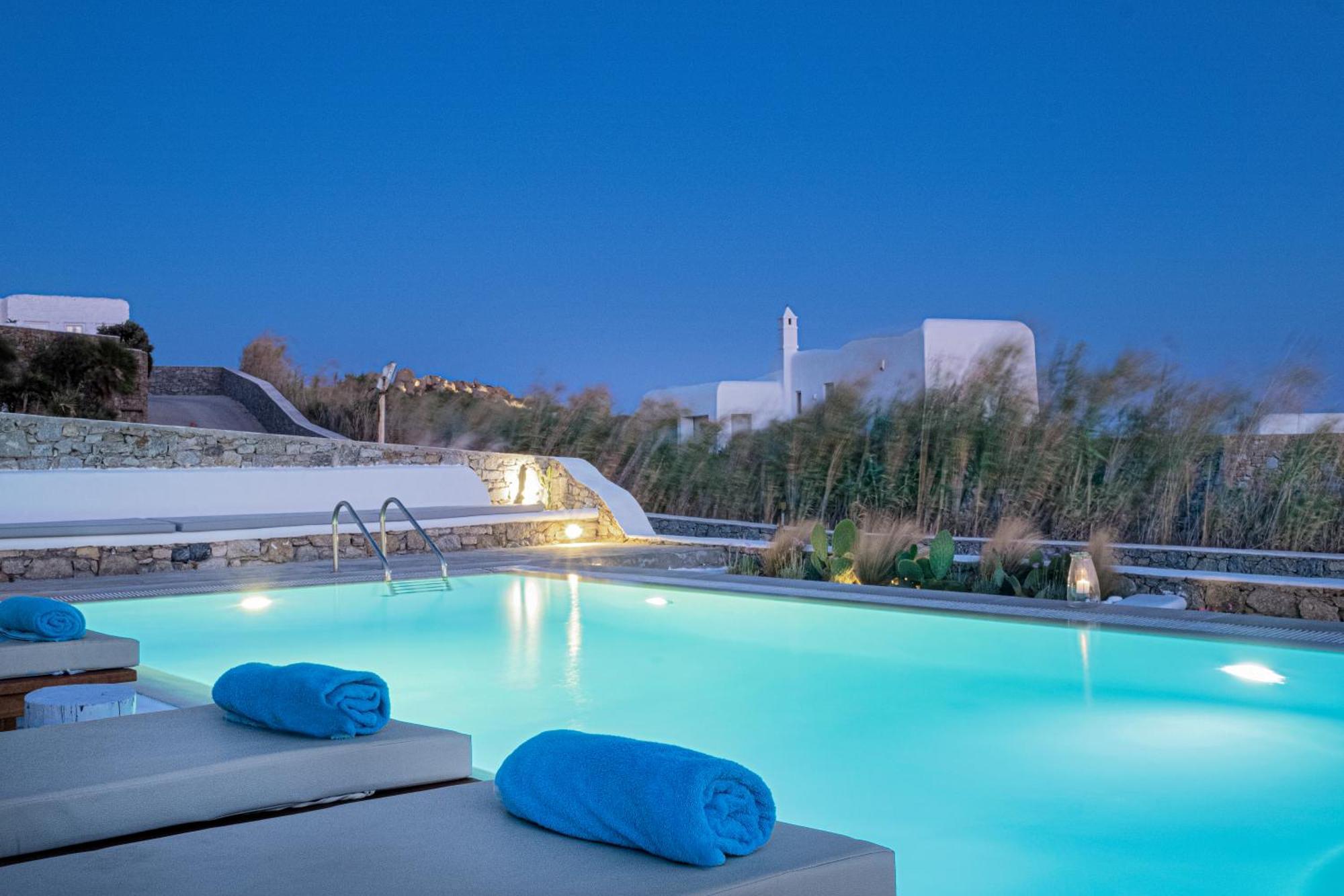 Mando Pool Villas W Sea Views - Five Bedrooms Παραλία Super Paradise Εξωτερικό φωτογραφία