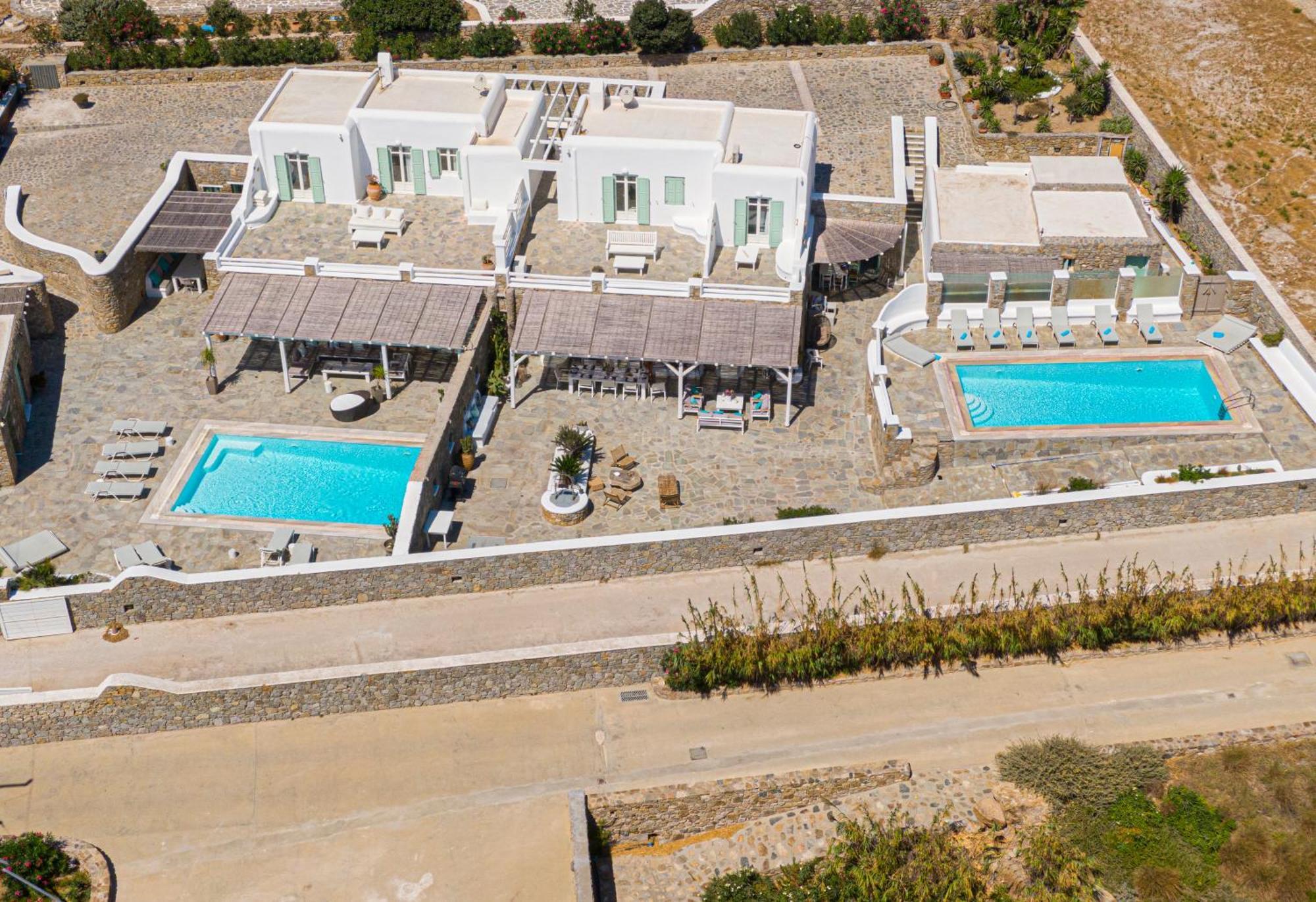 Mando Pool Villas W Sea Views - Five Bedrooms Παραλία Super Paradise Εξωτερικό φωτογραφία