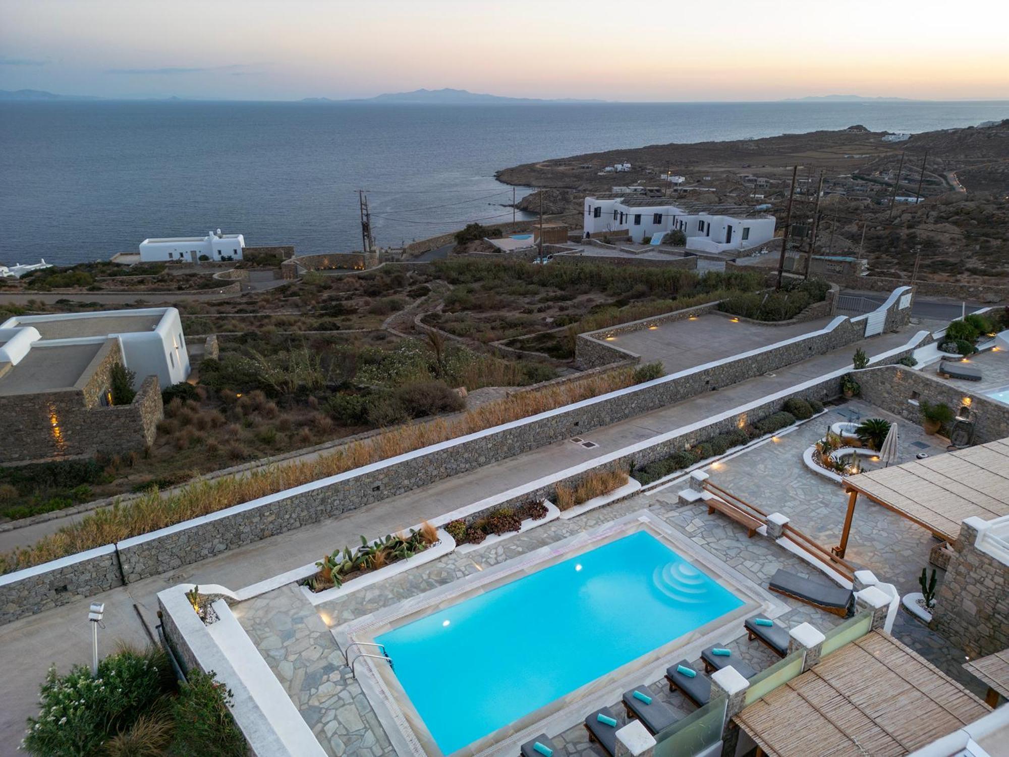 Mando Pool Villas W Sea Views - Five Bedrooms Παραλία Super Paradise Εξωτερικό φωτογραφία