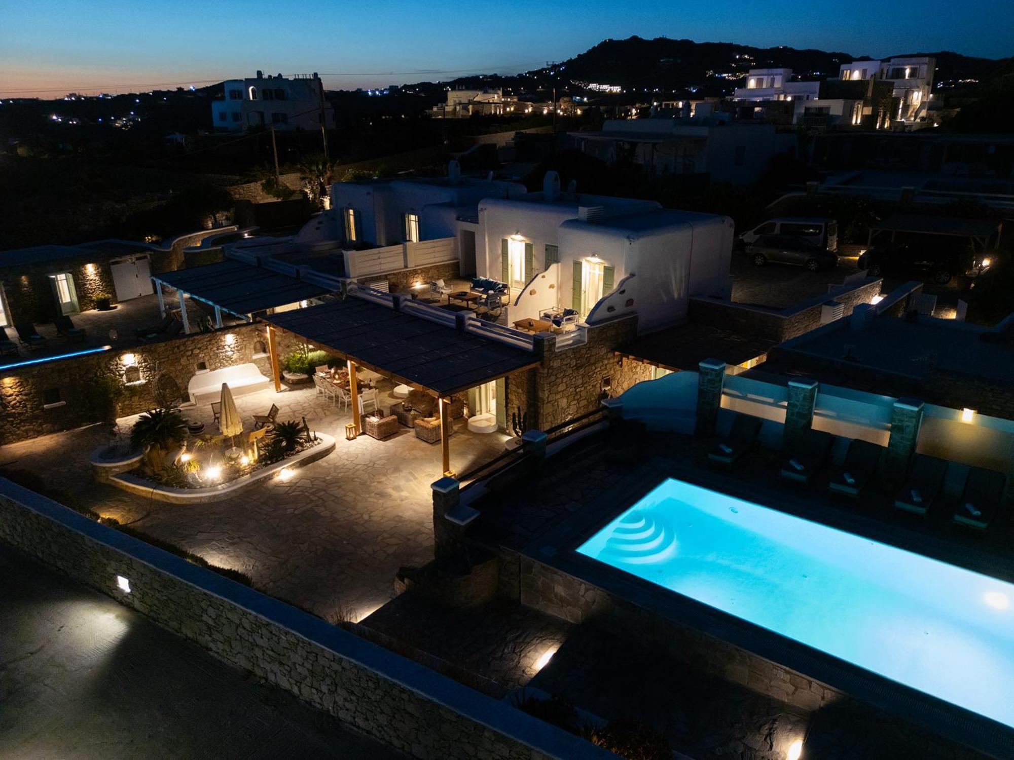 Mando Pool Villas W Sea Views - Five Bedrooms Παραλία Super Paradise Εξωτερικό φωτογραφία
