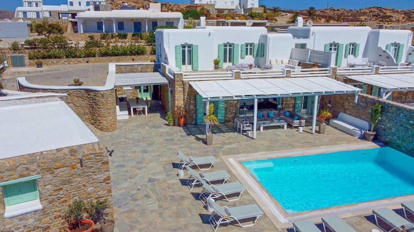 Mando Pool Villas W Sea Views - Five Bedrooms Παραλία Super Paradise Εξωτερικό φωτογραφία