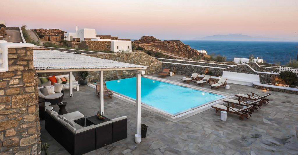 Mando Pool Villas W Sea Views - Five Bedrooms Παραλία Super Paradise Εξωτερικό φωτογραφία