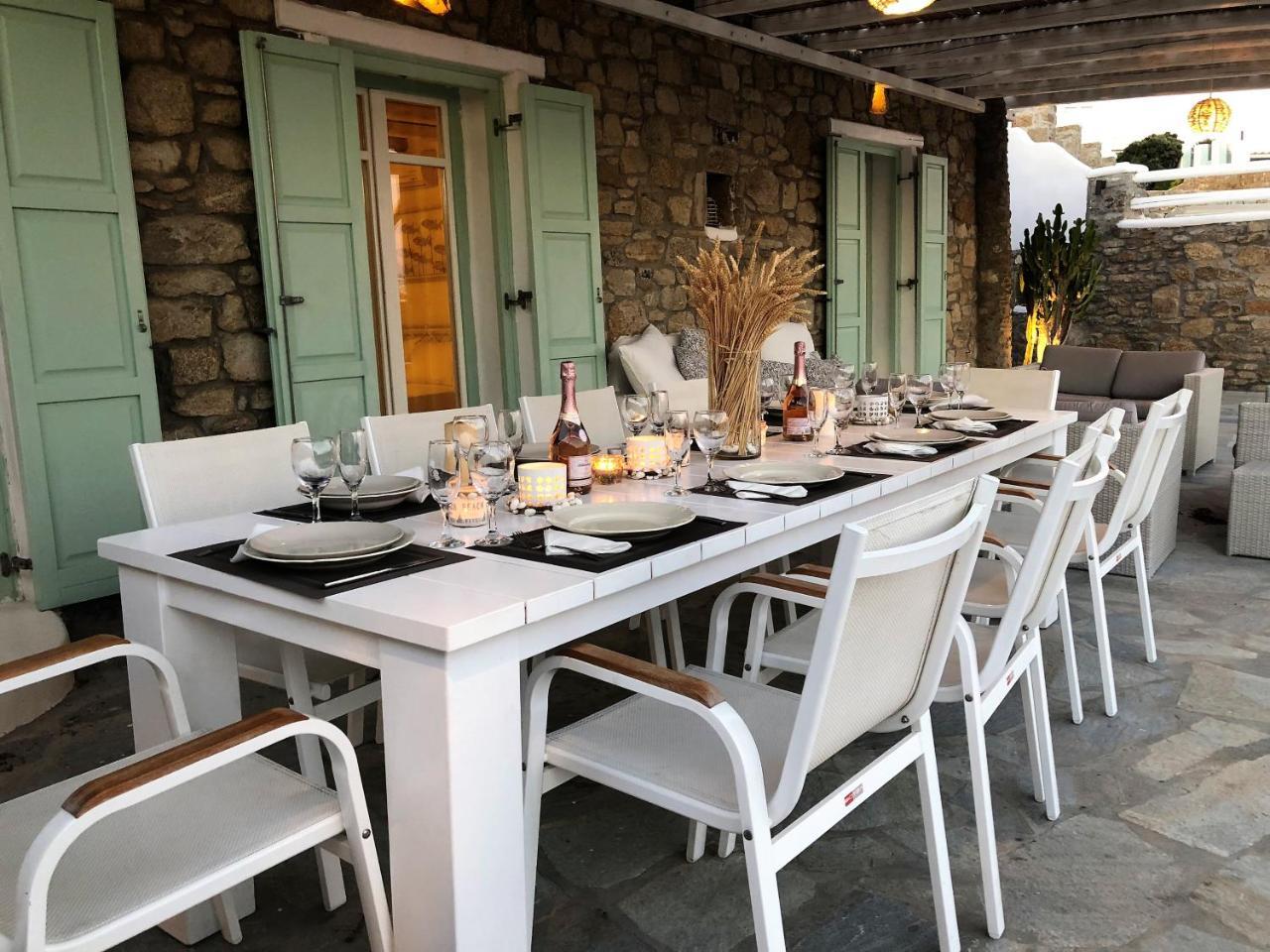 Mando Pool Villas W Sea Views - Five Bedrooms Παραλία Super Paradise Εξωτερικό φωτογραφία