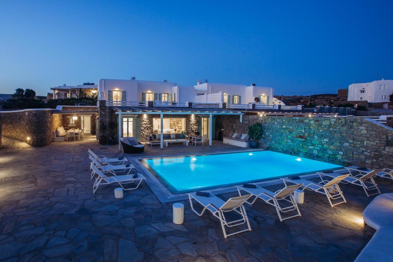 Mando Pool Villas W Sea Views - Five Bedrooms Παραλία Super Paradise Εξωτερικό φωτογραφία